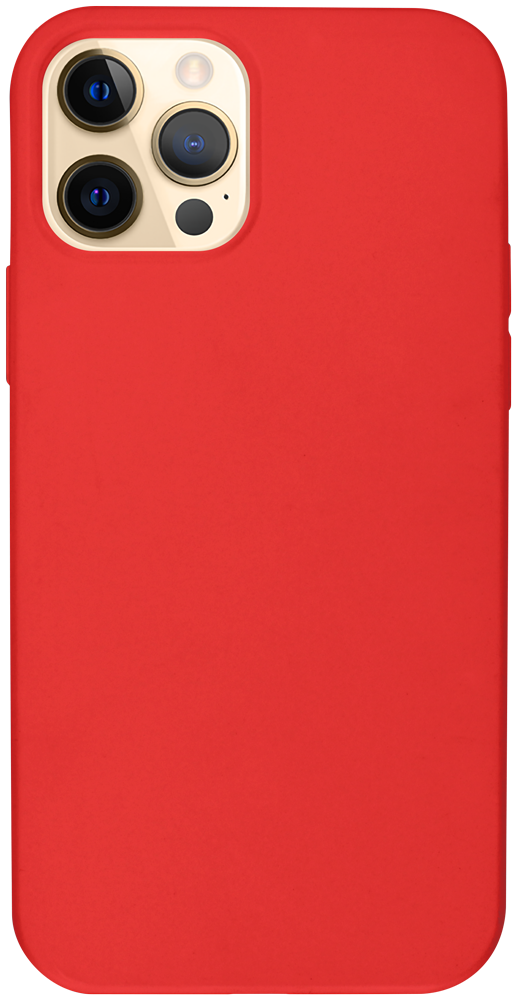 Apple iPhone 12 Pro szilikon tok matt piros