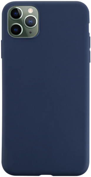 Apple iPhone 11 Pro Max szilikon tok matt sötétkék