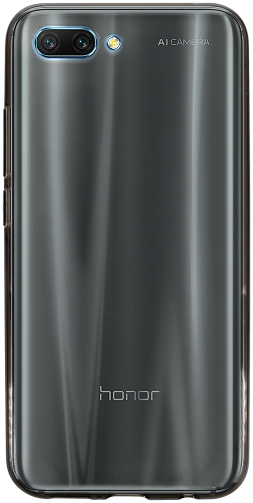 Huawei Honor 10 szilikon tok átlátszó füstszínű