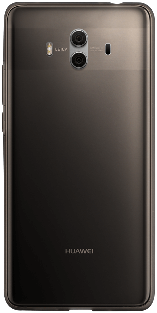 Huawei Mate 10 szilikon tok matt-fényes keret füstszínű
