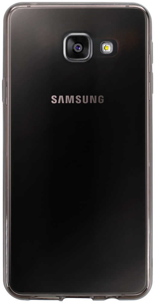Samsung Galaxy A3 2016 (A310) szilikon tok matt-fényes keret füstszínű
