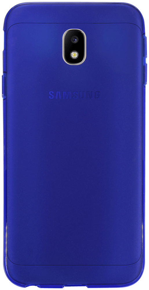 Samsung Galaxy J3 2017 (J330) szilikon tok matt-fényes keret sötétkék