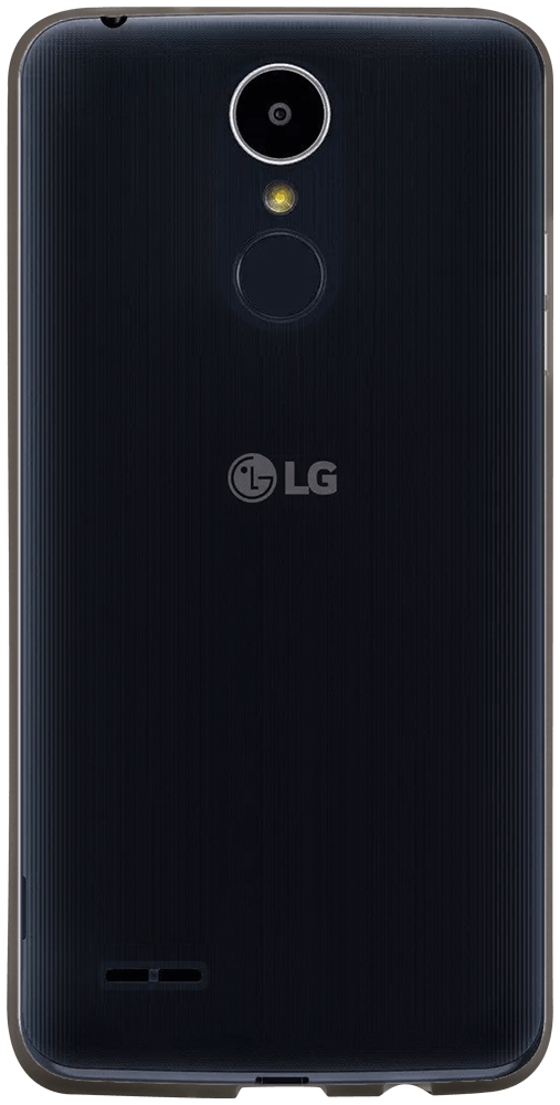 LG K8 2017 szilikon tok matt-fényes keret füstszínű