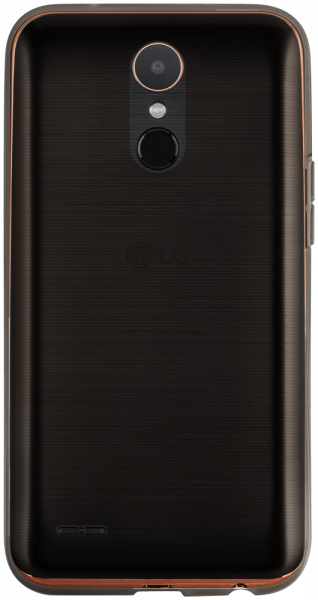 LG K10 2017 (M250N) szilikon tok matt-fényes keret füstszínű