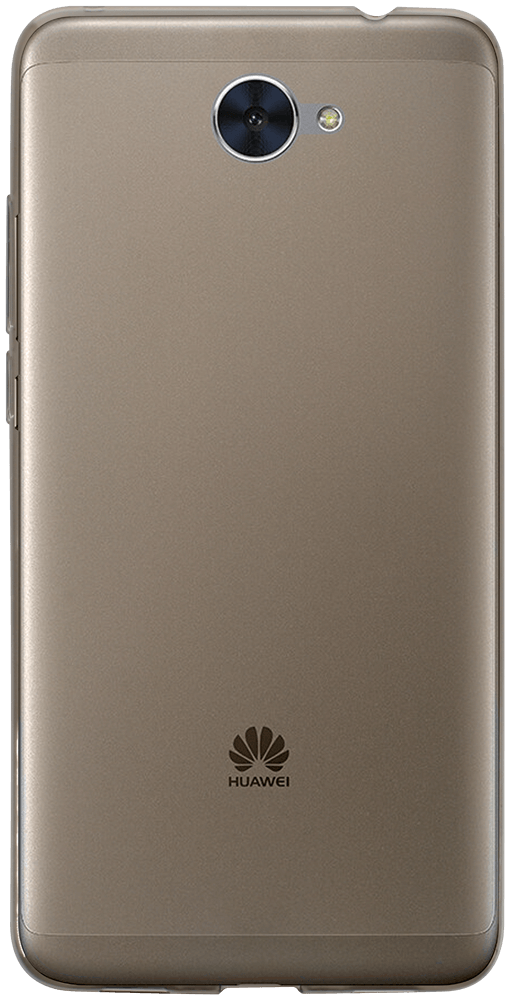 Huawei Y7 (Y7 2017) szilikon tok matt-fényes keret füstszínű
