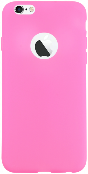 Apple iPhone 6S szilikon tok logó kihagyós rózsaszín