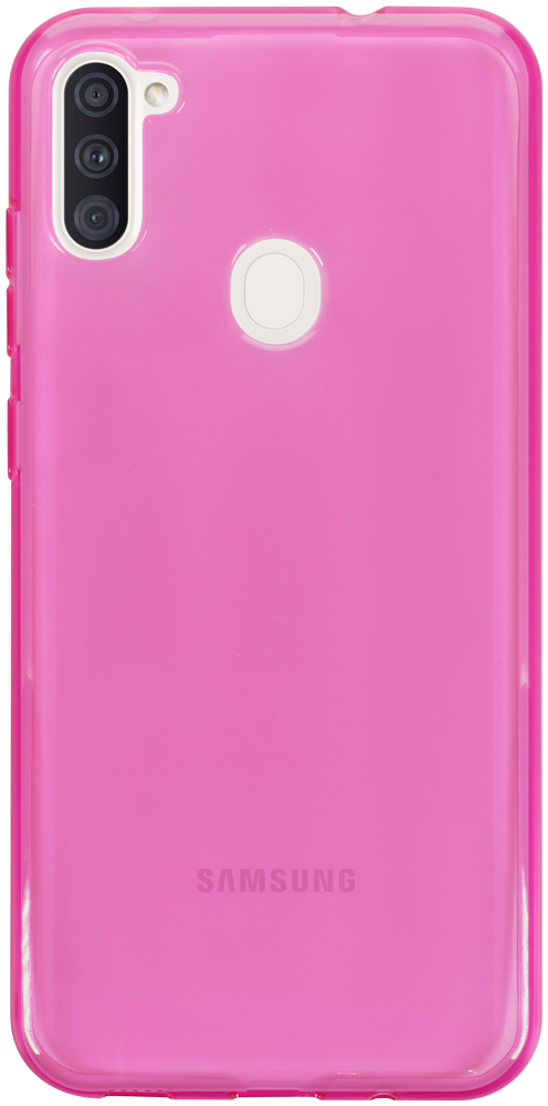Samsung Galaxy A11 (SM-A115F) szilikon tok átlátszó rózsaszín