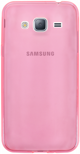 Samsung Galaxy J3 2016 (J320) szilikon tok ultravékony átlátszó rózsaszín