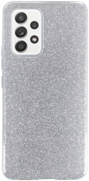 Samsung Galaxy A53 5G (SM-A5360) szilikon tok csillogó hátlap ezüst