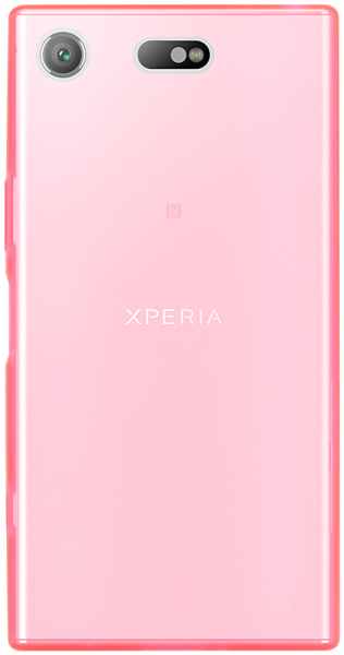 Sony Xperia XZ1 Compact (G8441) szilikon tok matt-fényes keret rózsaszín