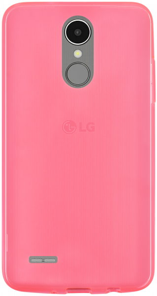 LG K8 2017 szilikon tok matt-fényes keret rózsaszín