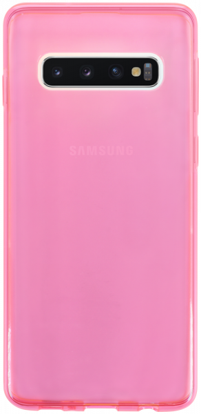 Samsung Galaxy S10 (SM-G973) szilikon tok átlátszó rózsaszín