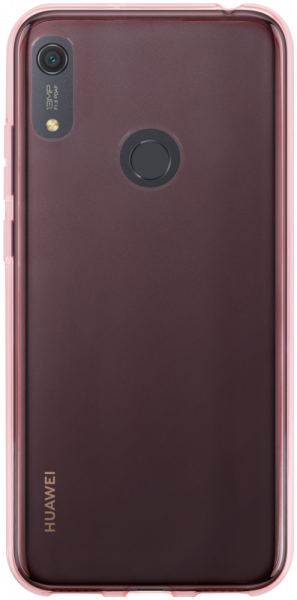 Huawei Y6s (2019) szilikon tok átlátszó/rózsaszín