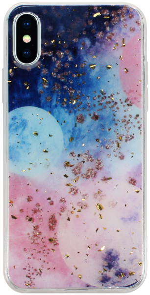Apple iPhone XS kemény hátlap Gold Glam Galactic