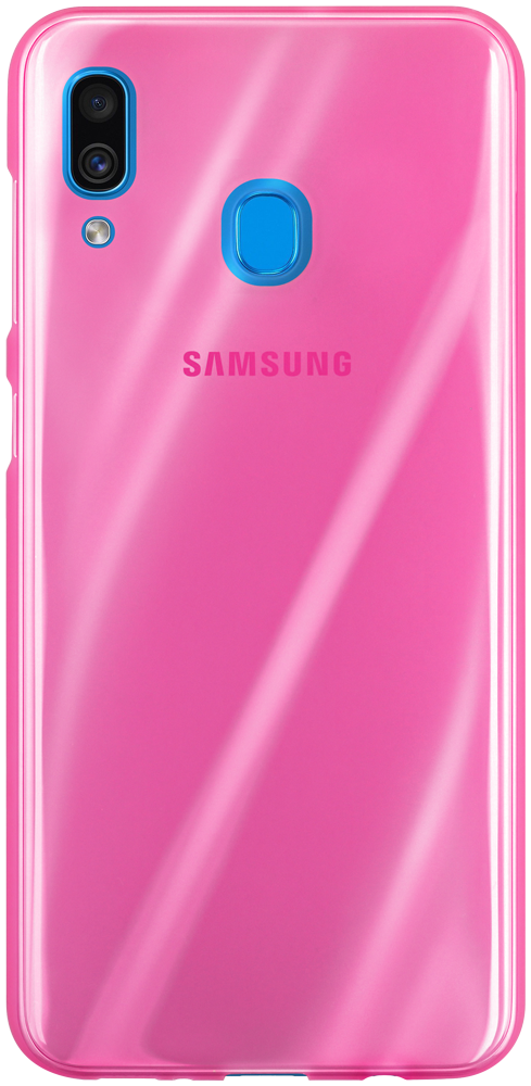 Samsung Galaxy A30 (SM-A305) szilikon tok matt-fényes keret rózsaszín