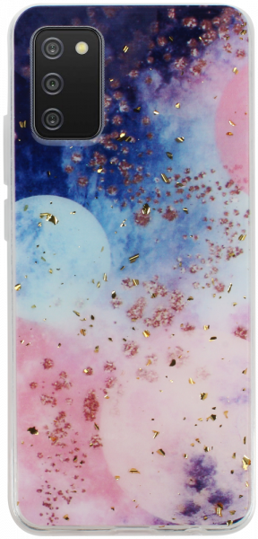 Samsung Galaxy A02s (SM-A025) kemény hátlap Gold Glam Galactic