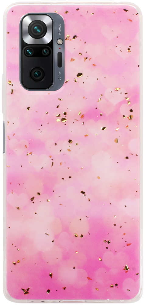 Xiaomi Redmi Note 10 Pro kemény hátlap Gold Glam Pink