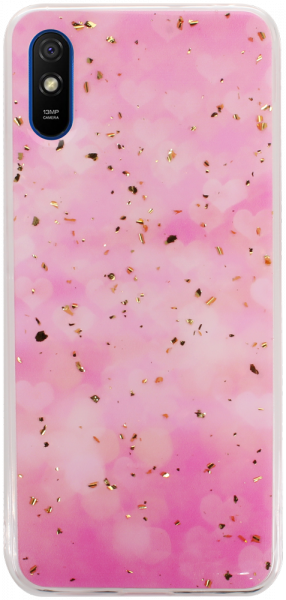 Xiaomi Redmi 9AT kemény hátlap Gold Glam Pink