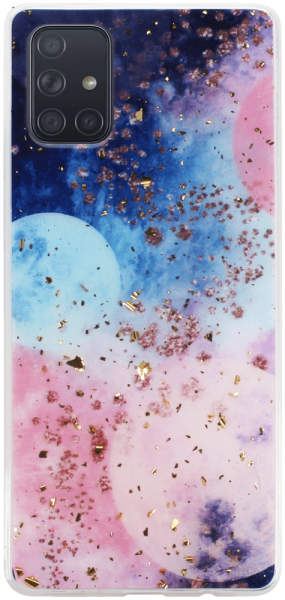 Samsung Galaxy A71 (SM-A715F) kemény hátlap Gold Glam Galactic