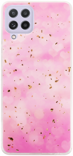Samsung Galaxy M32 (SM-M325F) kemény hátlap Gold Glam Pink