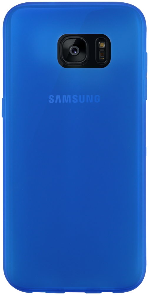 Samsung Galaxy S7 Edge (G935) szilikon tok matt-fényes keret kék