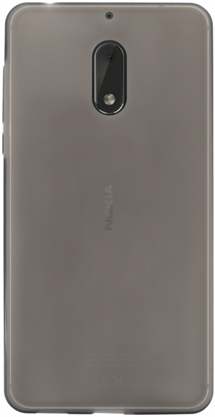 Nokia 6 szilikon tok fényes keret füstszínű