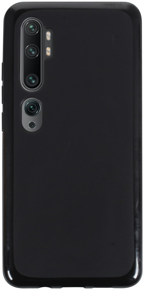 Xiaomi Mi Note 10 Pro szilikon tok matt-fényes keret fekete