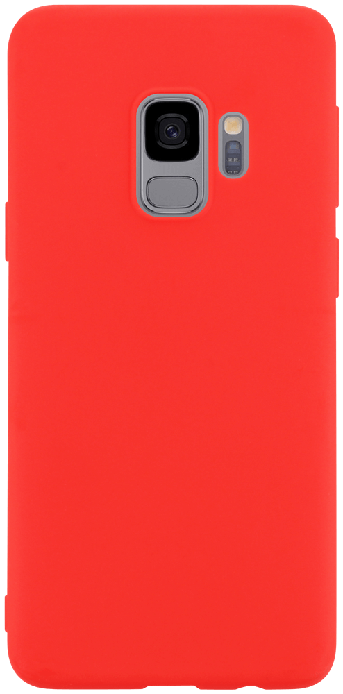 Samsung Galaxy S9 (G960) szilikon tok matt piros