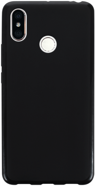 Xiaomi Mi Max 3 szilikon tok matt-fényes keret fekete