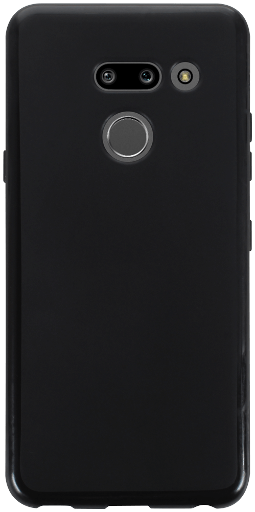 LG G8 ThinQ szilikon tok matt-fényes keret fekete
