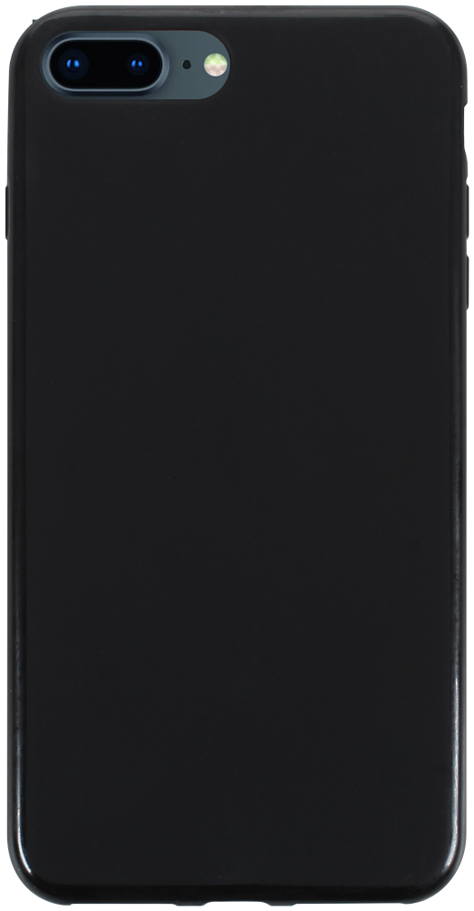 Apple iPhone 7 Plus szilikon tok matt-fényes keret fekete