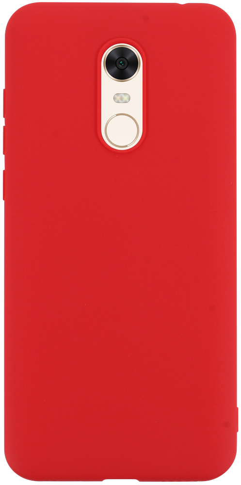 Xiaomi Redmi 5 Plus szilikon tok matt piros