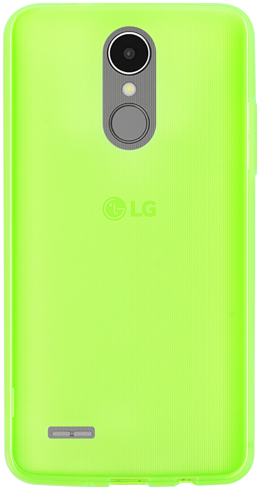 LG K8 2017 szilikon tok matt-fényes keret zöld