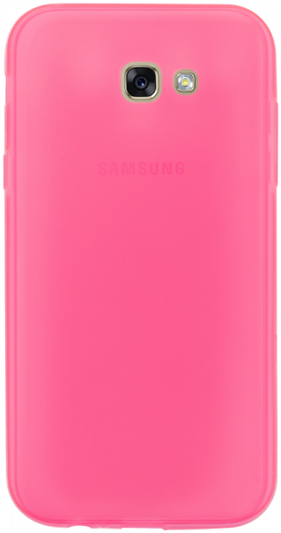 Samsung Galaxy A7 2017 (A720) szilikon tok matt-fényes keret rózsaszín