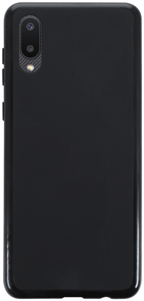 Samsung Galaxy M02 (SM-M022F) szilikon tok matt-fényes keret fekete