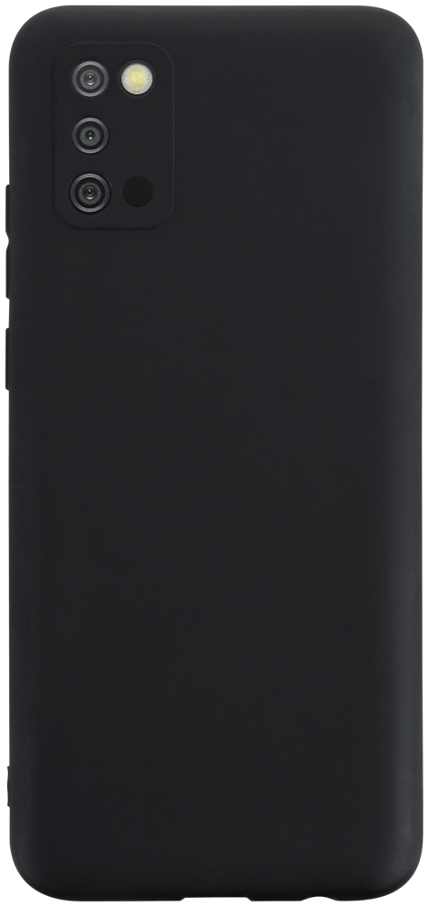 Samsung Galaxy A02s (SM-A025) szilikon tok kameravédővel fekete
