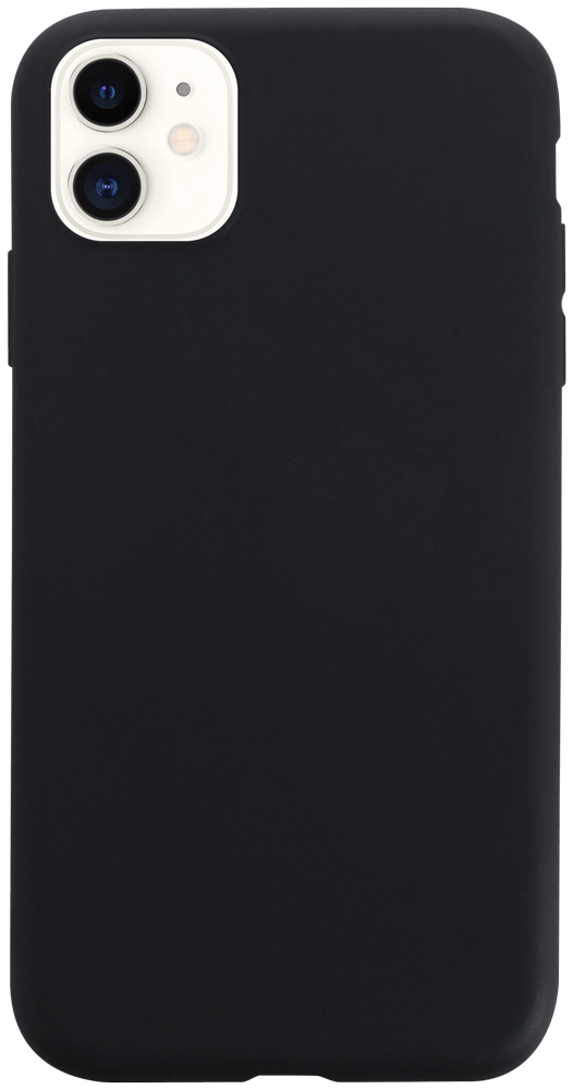 Apple iPhone 11 szilikon tok matt fekete
