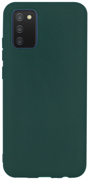 Samsung Galaxy A03s (SM-A037F) szilikon tok matt sötétzöld
