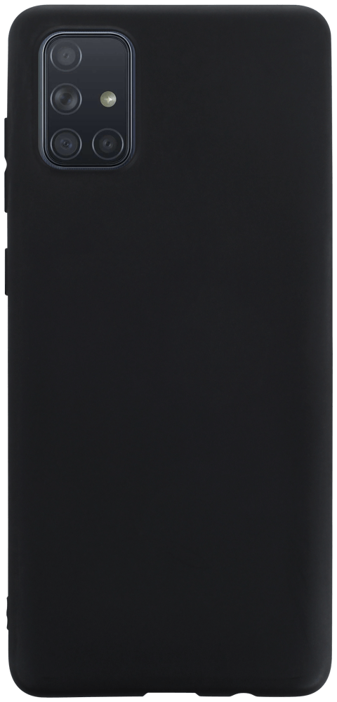 Samsung Galaxy A71 (SM-A715F) szilikon tok matt fekete