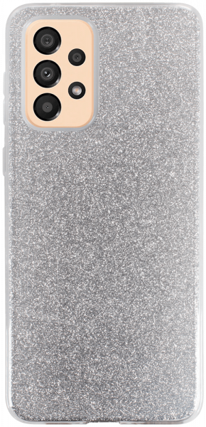 Samsung Galaxy A33 5G (SM-A336) szilikon tok csillogó hátlap ezüst