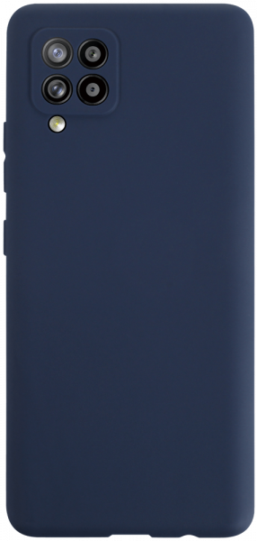 Samsung Galaxy A42 5G (SM-A426B) szilikon tok kameravédővel matt sötétkék