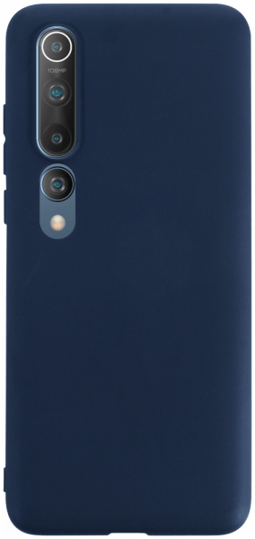 Xiaomi Mi 10 5G szilikon tok matt sötétkék