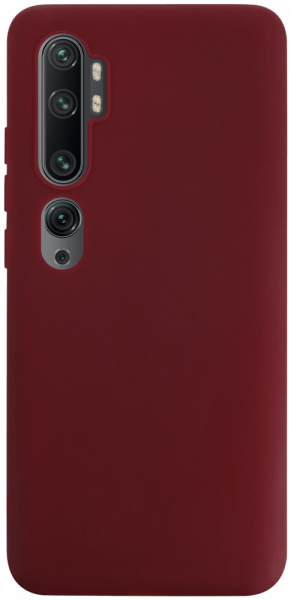 Xiaomi Mi Note 10 Pro szilikon tok matt bordó