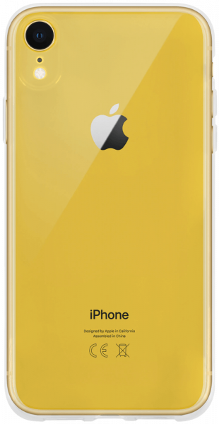 Apple iPhone XR szilikon tok közepesen ütésálló kameravédővel átlátszó