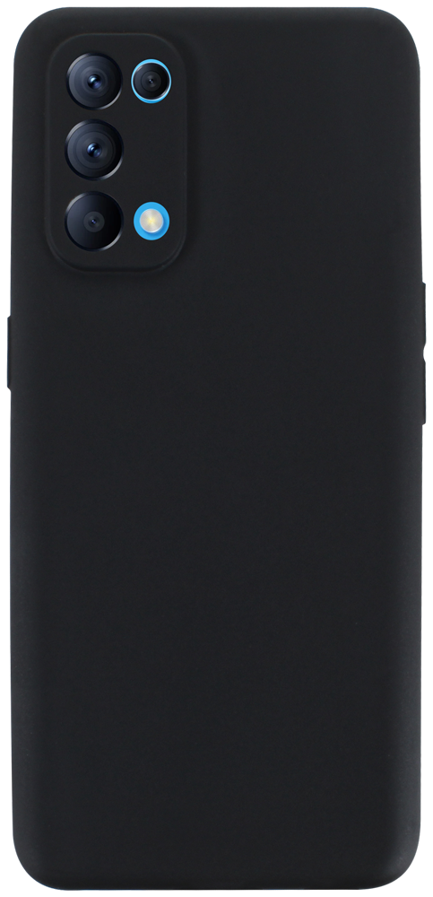 Oppo Reno5 szilikon tok kameravédővel matt fekete