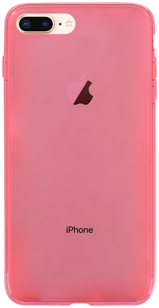 Apple iPhone 8 Plus szilikon tok ultravékony átlátszó rózsaszín