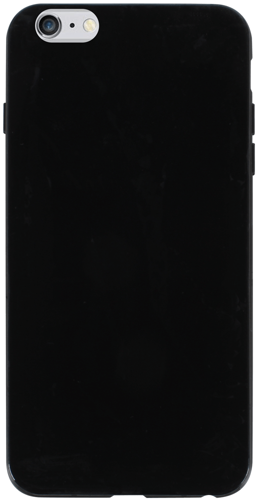 Apple iPhone 6S Plus szilikon tok fényes fekete