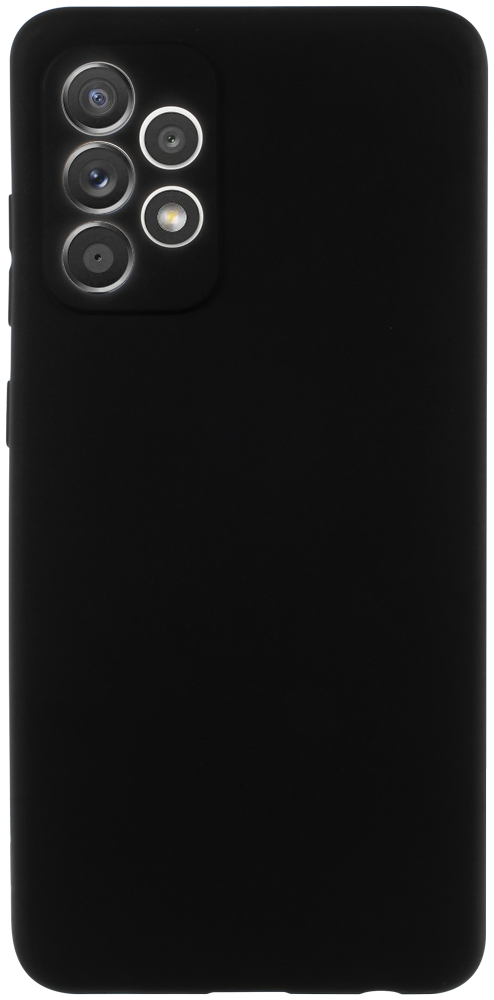 Samsung Galaxy A52 4G (SM-A525F) szilikon tok kameravédővel matt fekete