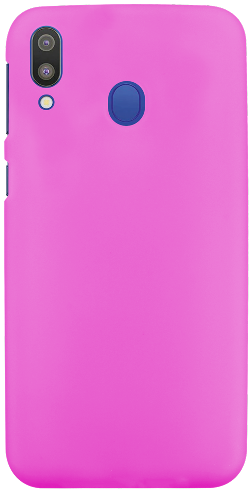 Samsung Galaxy M20 (SM-M205) szilikon tok matt-fényes keret rózsaszín