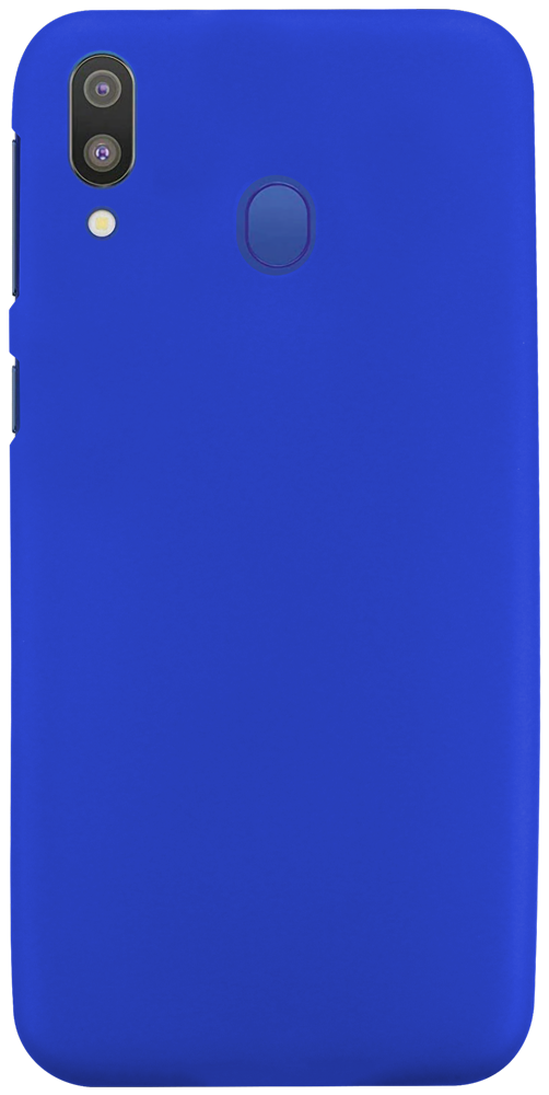 Samsung Galaxy M20 (SM-M205) szilikon tok matt-fényes keret kék